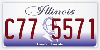 IL license plate C775571