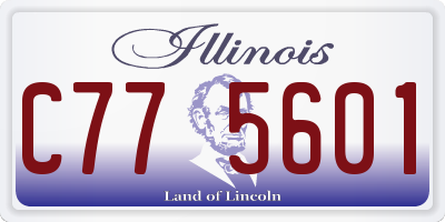 IL license plate C775601