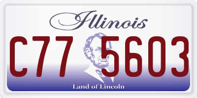 IL license plate C775603