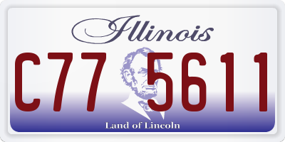IL license plate C775611