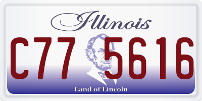 IL license plate C775616