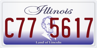 IL license plate C775617