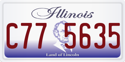IL license plate C775635