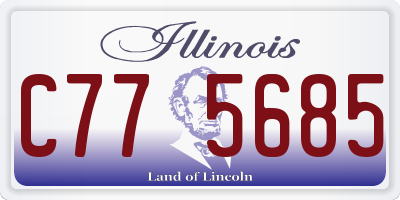 IL license plate C775685