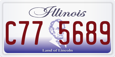 IL license plate C775689