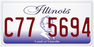 IL license plate C775694