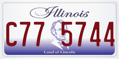 IL license plate C775744