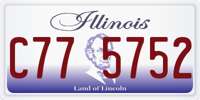 IL license plate C775752