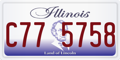 IL license plate C775758