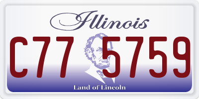 IL license plate C775759