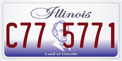 IL license plate C775771