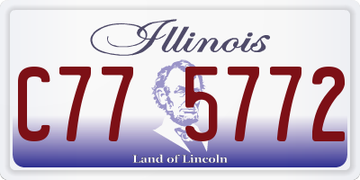 IL license plate C775772