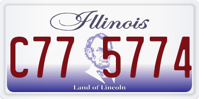 IL license plate C775774