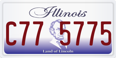IL license plate C775775