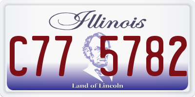 IL license plate C775782