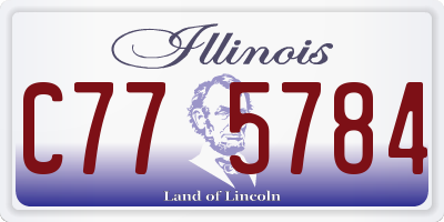 IL license plate C775784