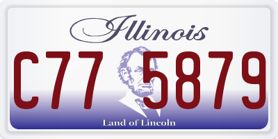 IL license plate C775879