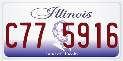 IL license plate C775916