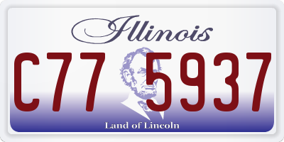 IL license plate C775937