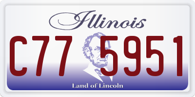 IL license plate C775951