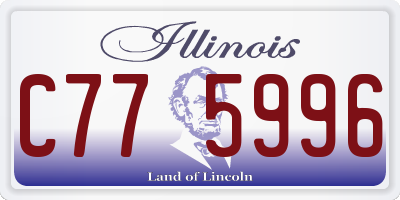 IL license plate C775996