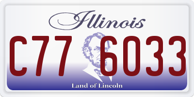 IL license plate C776033