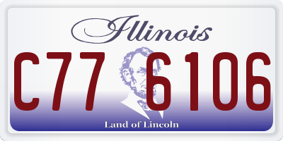 IL license plate C776106