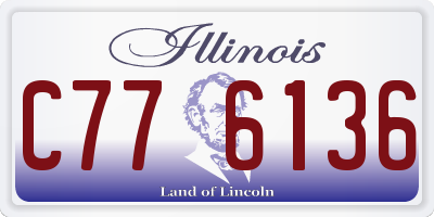IL license plate C776136