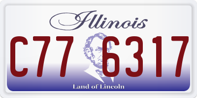 IL license plate C776317