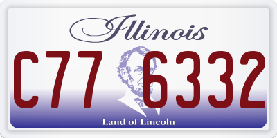 IL license plate C776332