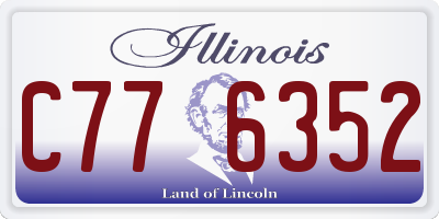 IL license plate C776352