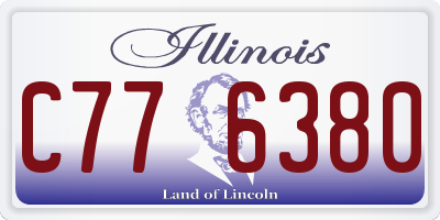 IL license plate C776380