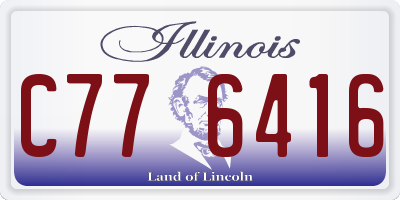 IL license plate C776416