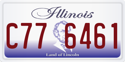 IL license plate C776461