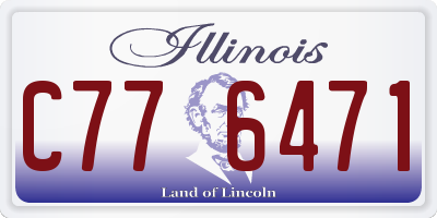 IL license plate C776471