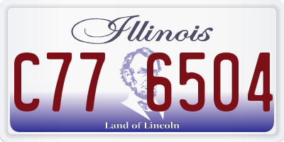 IL license plate C776504