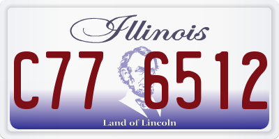 IL license plate C776512