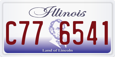 IL license plate C776541