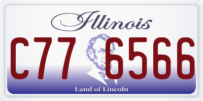 IL license plate C776566