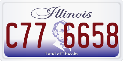 IL license plate C776658