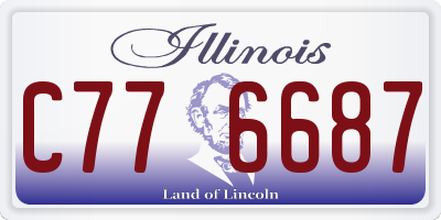 IL license plate C776687