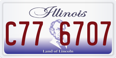 IL license plate C776707