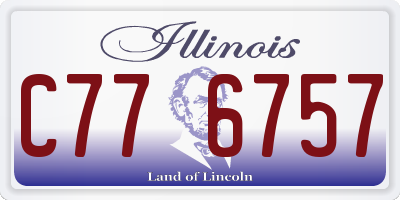 IL license plate C776757
