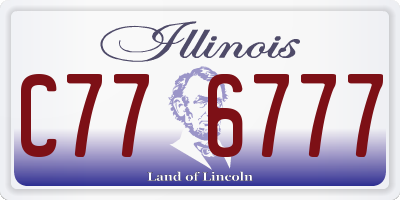 IL license plate C776777