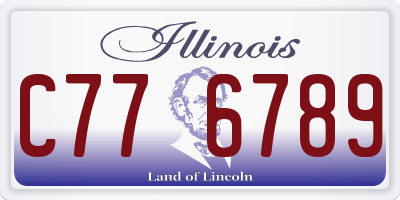 IL license plate C776789