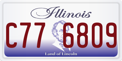 IL license plate C776809