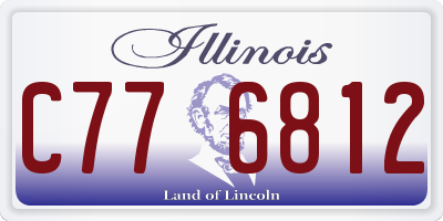 IL license plate C776812