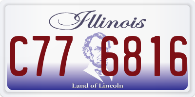 IL license plate C776816