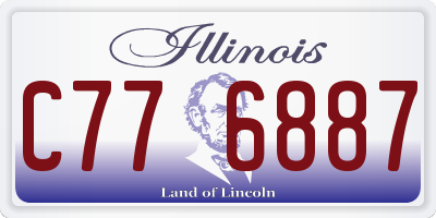 IL license plate C776887