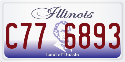 IL license plate C776893